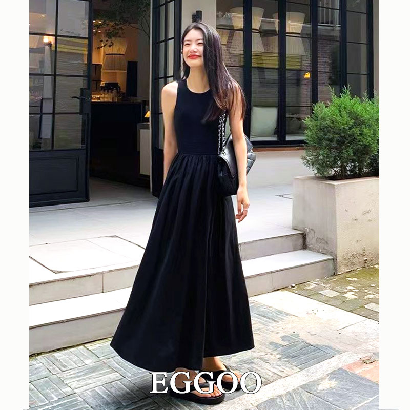 Long black dress sales casual