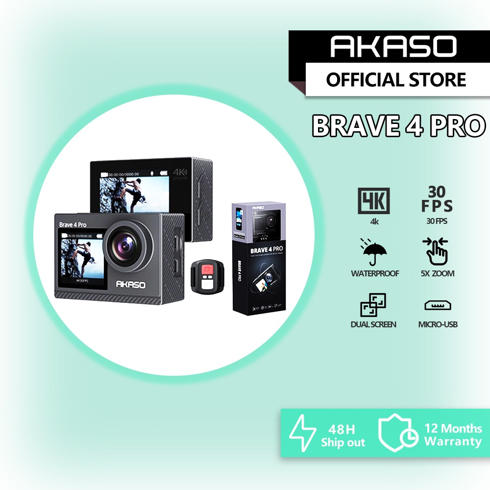 Akaso brave hot sale 4 zoom