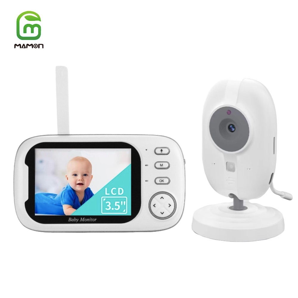 MAMON Baby Monitor Camera and Audio 3.5 inch colorful display FHD