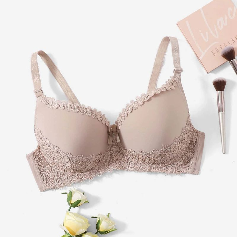 Floral Lace Lingeries For Women Plus Size Bra Set D Cup Xl 2xl 3xl 4xl 5xl  6xl Full Cup Bras And Ultra Thin Underpants