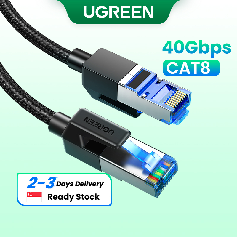 UGREEN CAT8 Ethernet Cable 40Gbps 2000MHz CAT 8 Networking Internet Lan  Cord