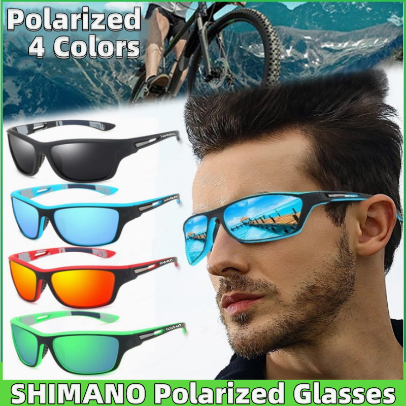 SHIMANO UV400 Sunglasses Classic Polarized Fishing Glasses Men Women  Cycling Camping Hiking Eyewear