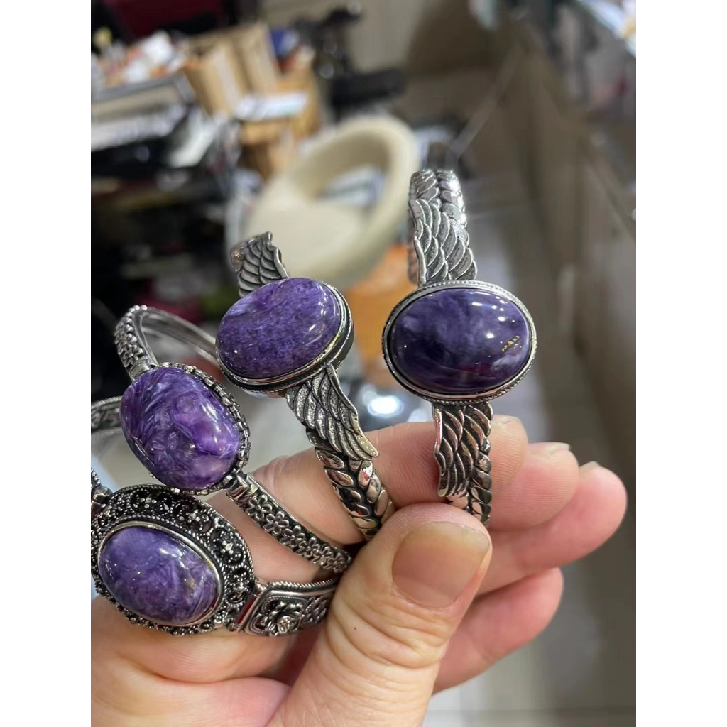 Purple and hot sale silver bracelet