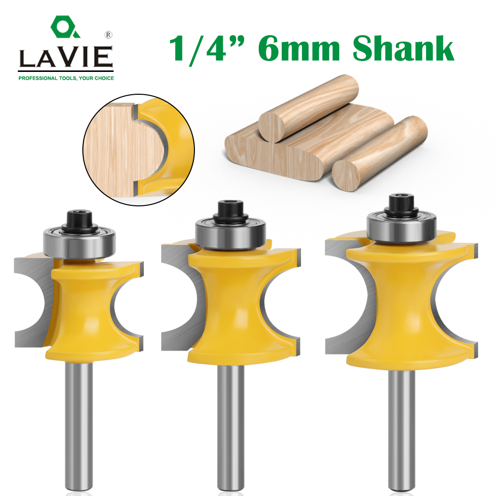 1 PC 12mm 1/2 Shank Bullnose Half Round Bit Endmill Router Bits Wood 2