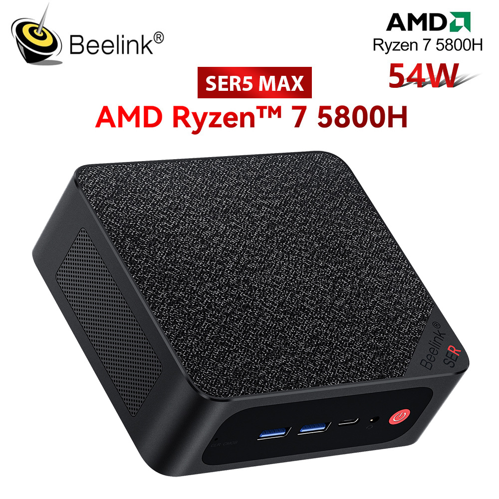 offical Beelink SER6 MAX AMD Ryzen7 7735HS Mini PC RAM 32G SSD 500G DDR5  WiFi6 office dp Desktop Gaming mini pc beelink ser6 MAX