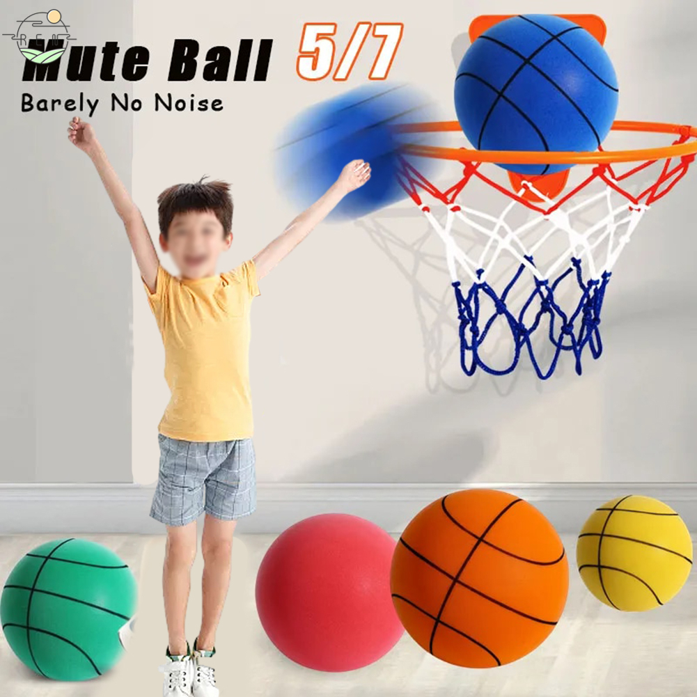 Silent Basketball,5Pcs Mute Ball Children Mute Elastic Ball with