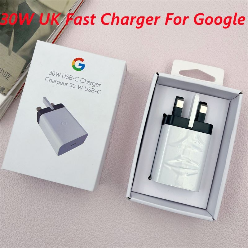 UK Plug 30W PD USB-C Power Adapter Fast Charger High Quality For