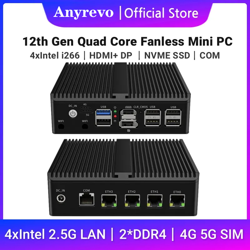 Firewall Micro Appliance， Inter N100 Quad Core Mini PC， 4 Inter