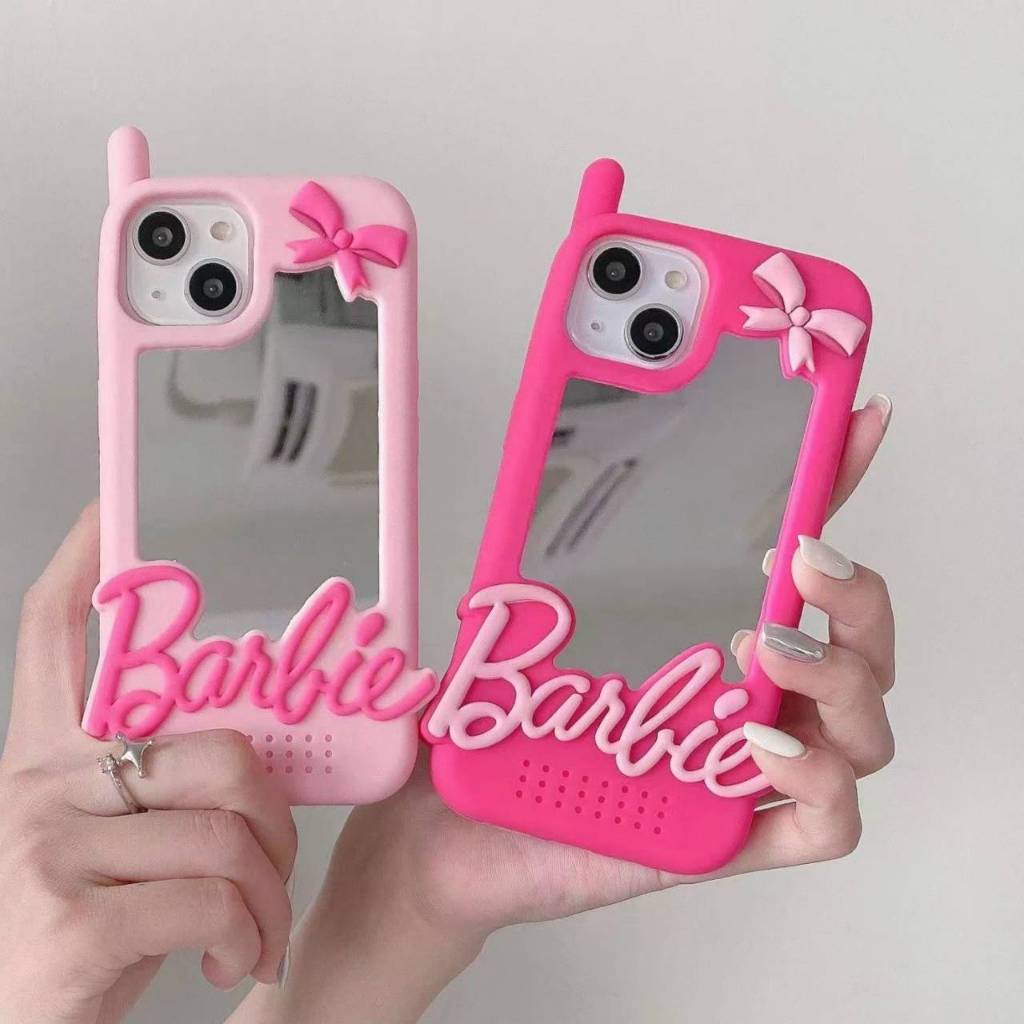 Barbie Mirror case for Iphone 15 pro max 14 pro max 13 pro max 12