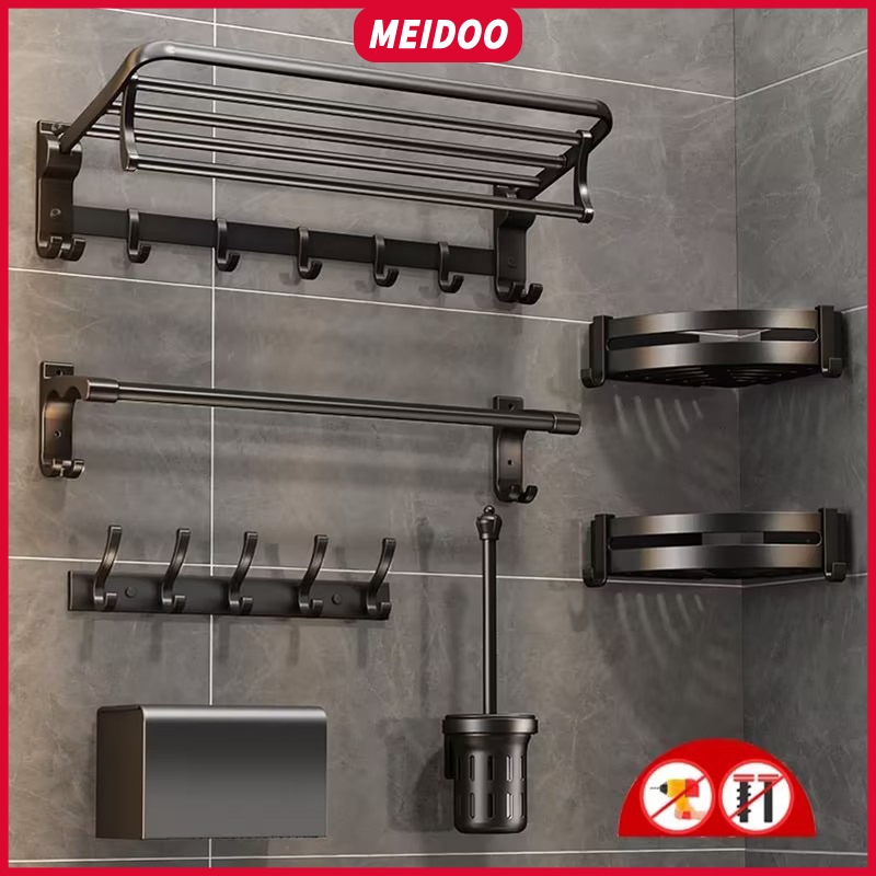 304 Stainless Steel Bathroom Corner Shelf Gun Grey Shower Gel Rack Shampoo  Caddy Holder Wall Nail Punched Basket Bath Hardware - AliExpress