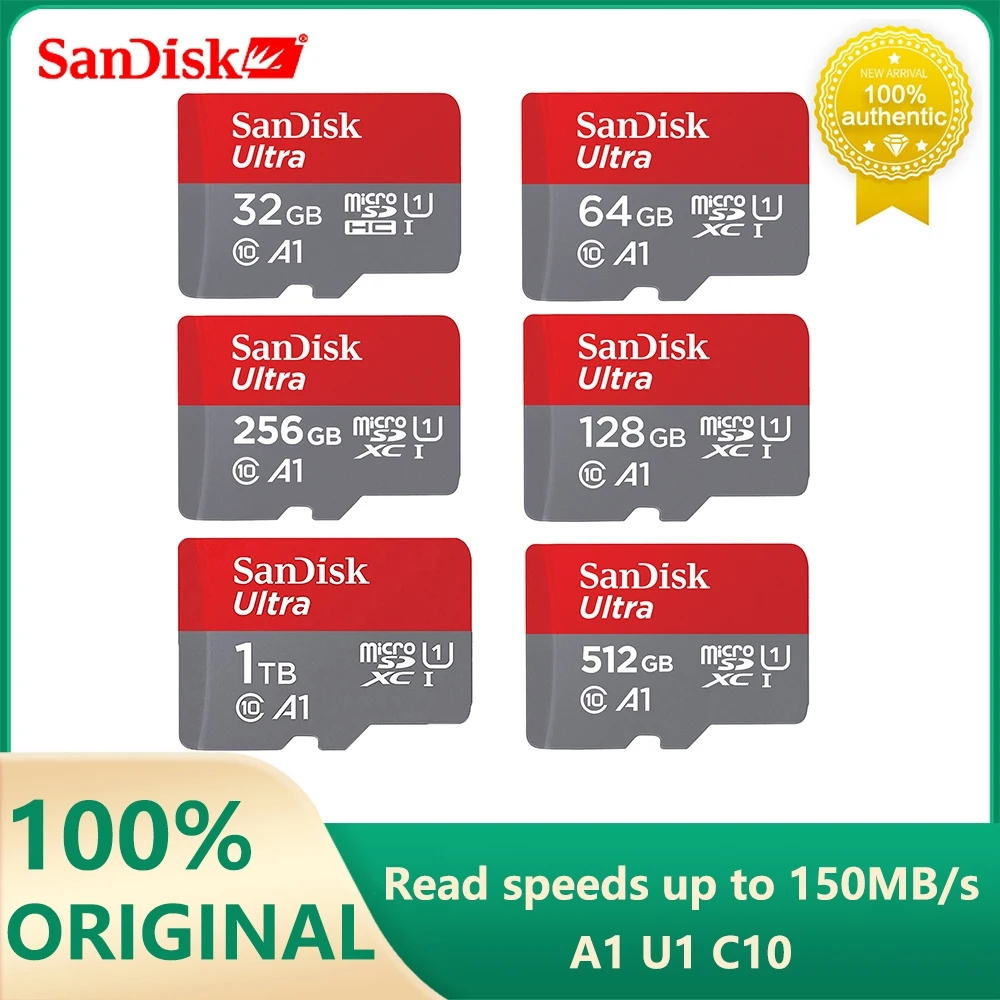 SanDisk 1TB Ultra A1 microSD SDXC UHS-I C10 TF Memory Card for
