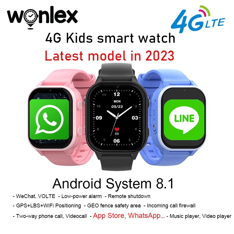 Smart Watch Kids Gps 4g Whatsapp, Video Smart Watch Kids 4g