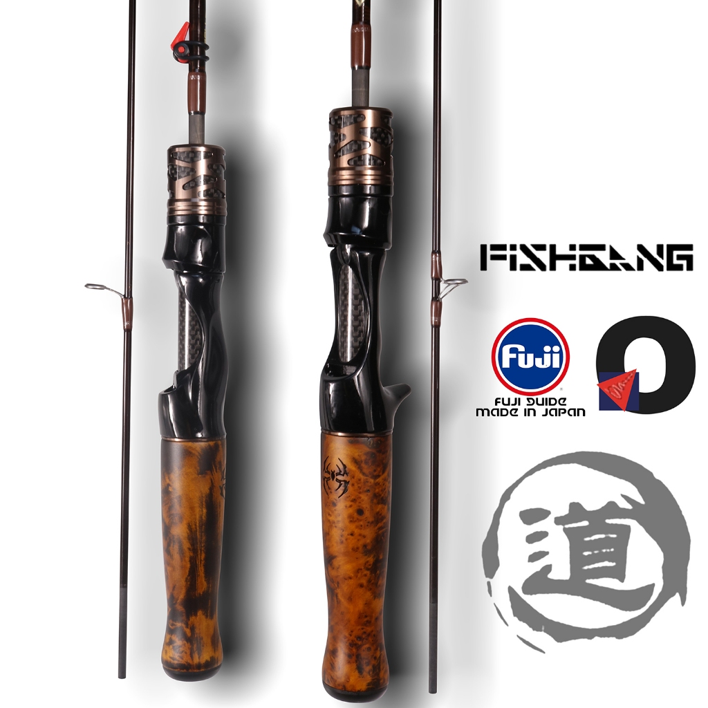 1.37m/1.5m/1.68m/1.8m FUJI Guide UL Fishing Rod Ultralight Spinning Rod  Baitcasting Rod Solid Carbon Rod Prawn Rod