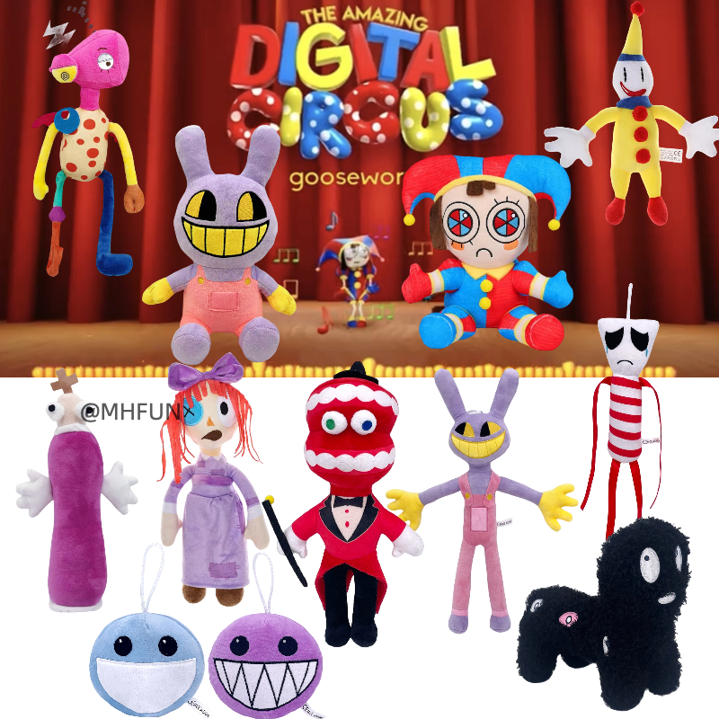 Hot Amazing Digital Circus Pomni Jax Ragatha Stuffed Plush Doll Toys Xmas  Gifts