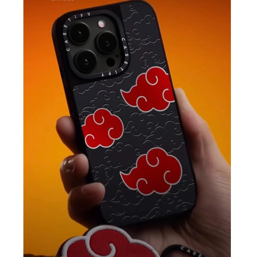 CASETiFY X NARUTO Akatsuki Magnetic suction Matte Black&Sliver