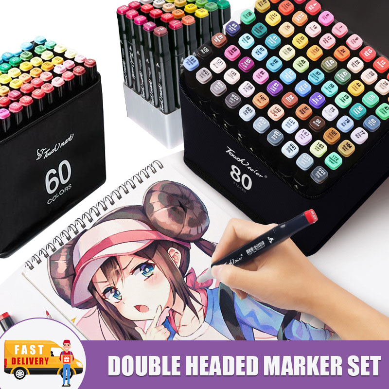 Buy 80PCS TOUCH Markers Marker Pen Set Dual Heads Graphic Artist