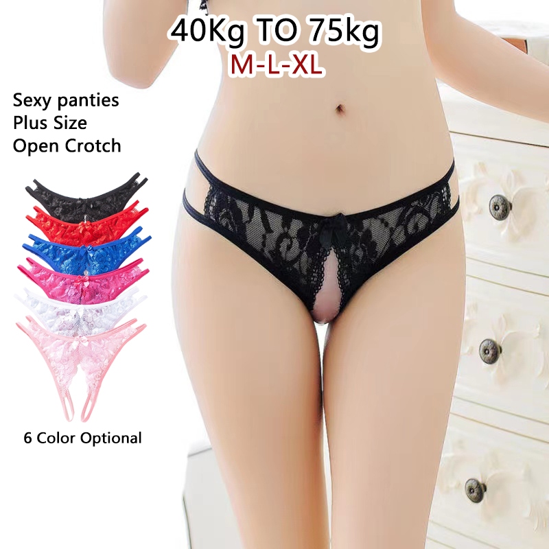 1PC Sexy Women's Underwear Bow Porno Crotchless G string Erotic Lingerie  Lace Perspective Sexy Panties Sex Babydoll Erotic Costumes