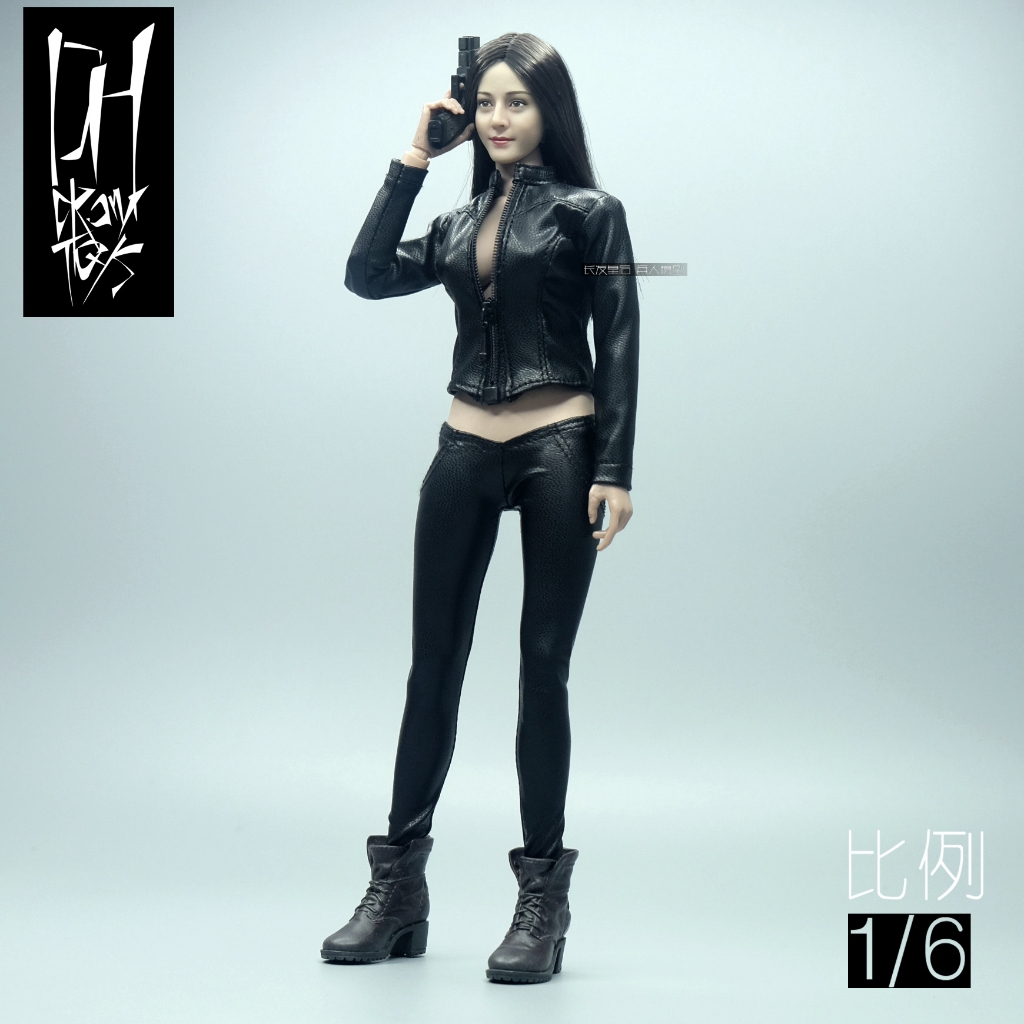 Hood Leather Trench Coat - Three Versions - Jiaou Doll 1/6 Scale Accessory  Set