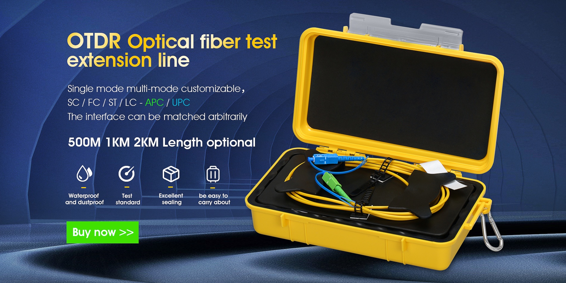 Fiber Optic Testing Box Singlemode Multimode OTDR Launch Cable - China OTDR  Launch Cable, Fiber Optic Launch Coil