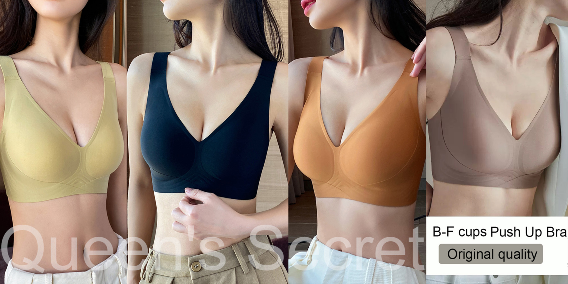 No Show Bras for Teens Womens Comfortable Traceless No Steel Ring Underwear  Thin Cup Underwear, Green, Small : : Clothing, Shoes & Accessories