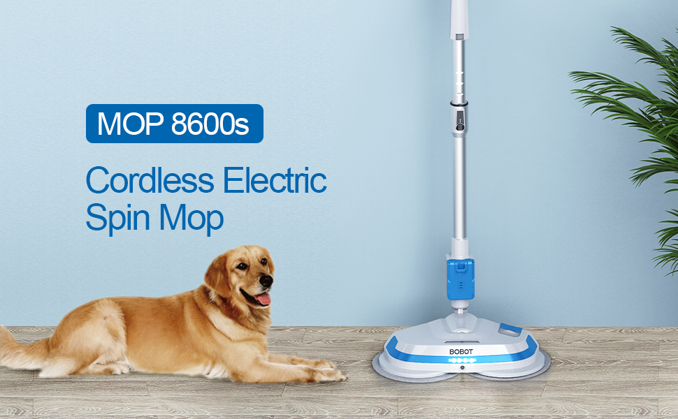 Cordless Electric Mop for Floor Cleaning, Ws-24 Electric Rotary Mop with  Water Sprayer and Led Headlight, Lightweight and Rechargeable Floor  Scrubber