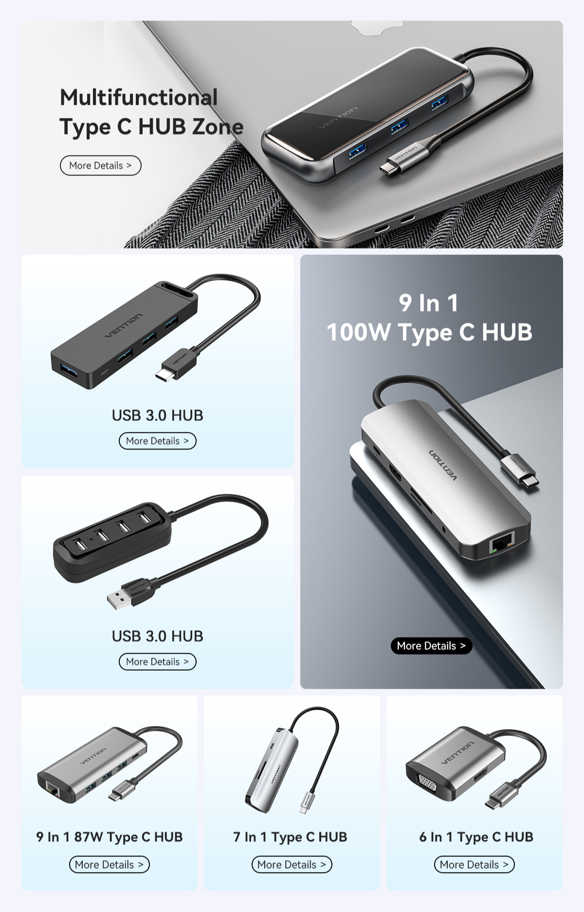 Vention Official Store, Online Shop Jul 2024 | Shopee Singapore