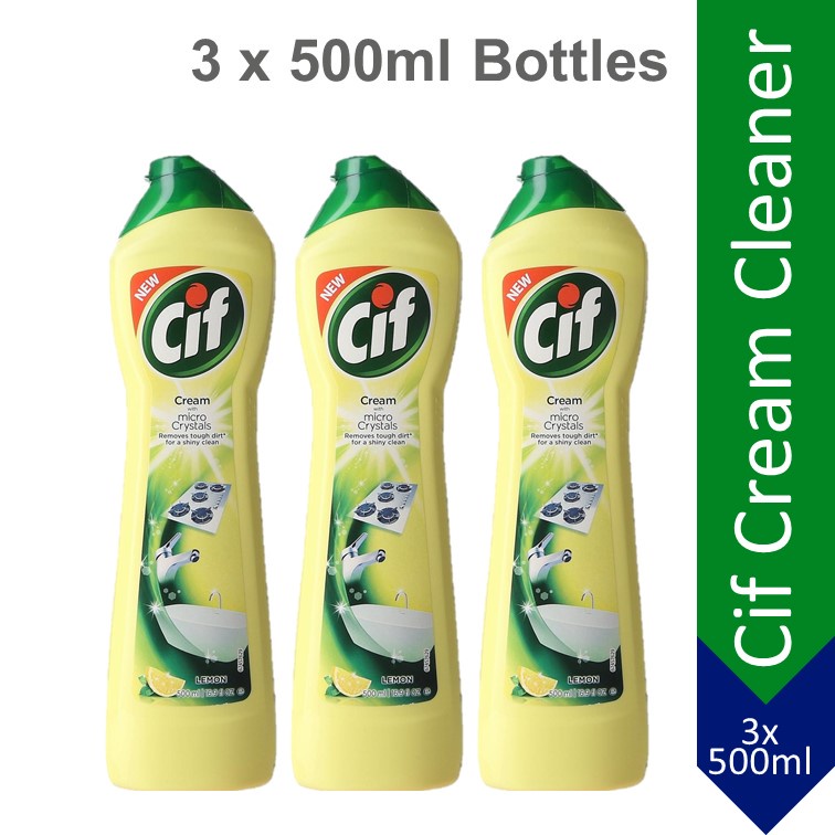 Cif Cream Lemon 500 Ml (pack Of 4)
