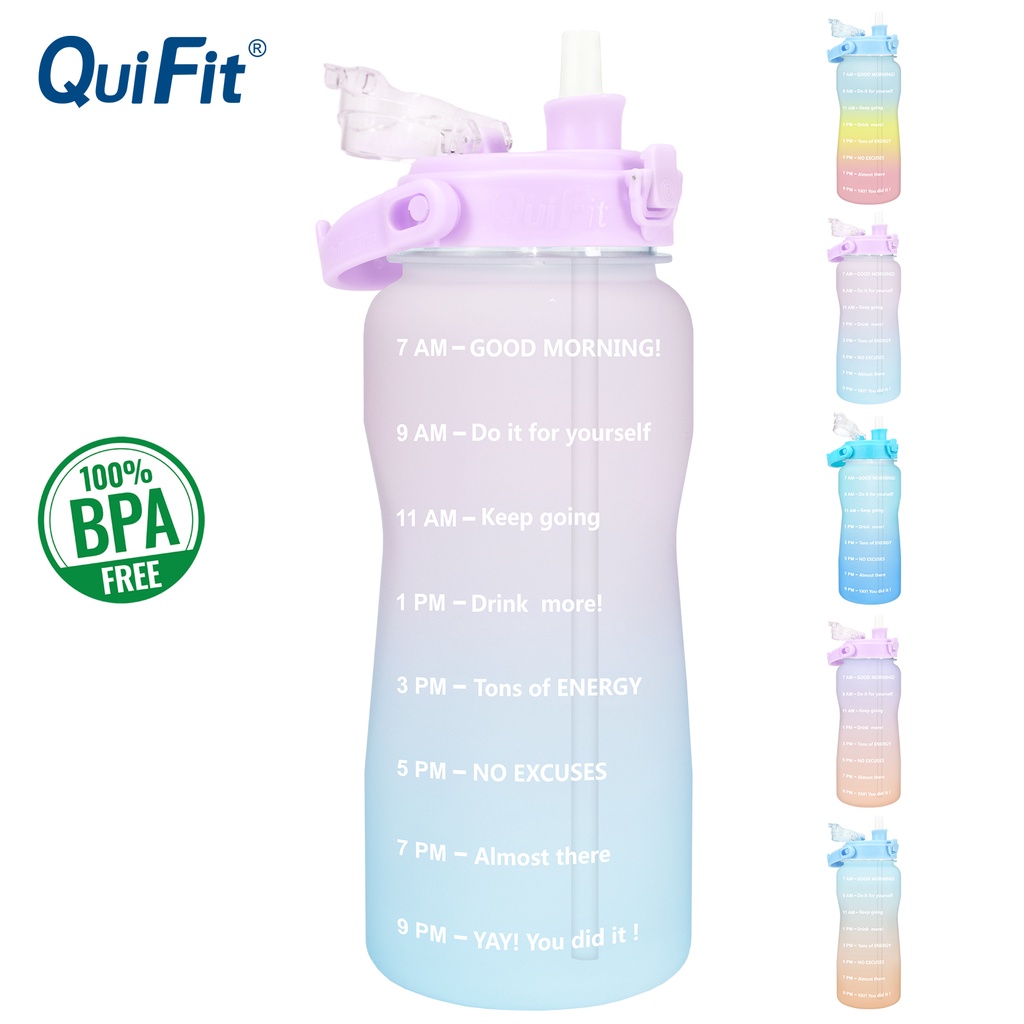 1pc 2.2L/73oz Leak-Proof Water Bottle With Handle & Strap - Reusable, For  Fitness & Outdoor Sports