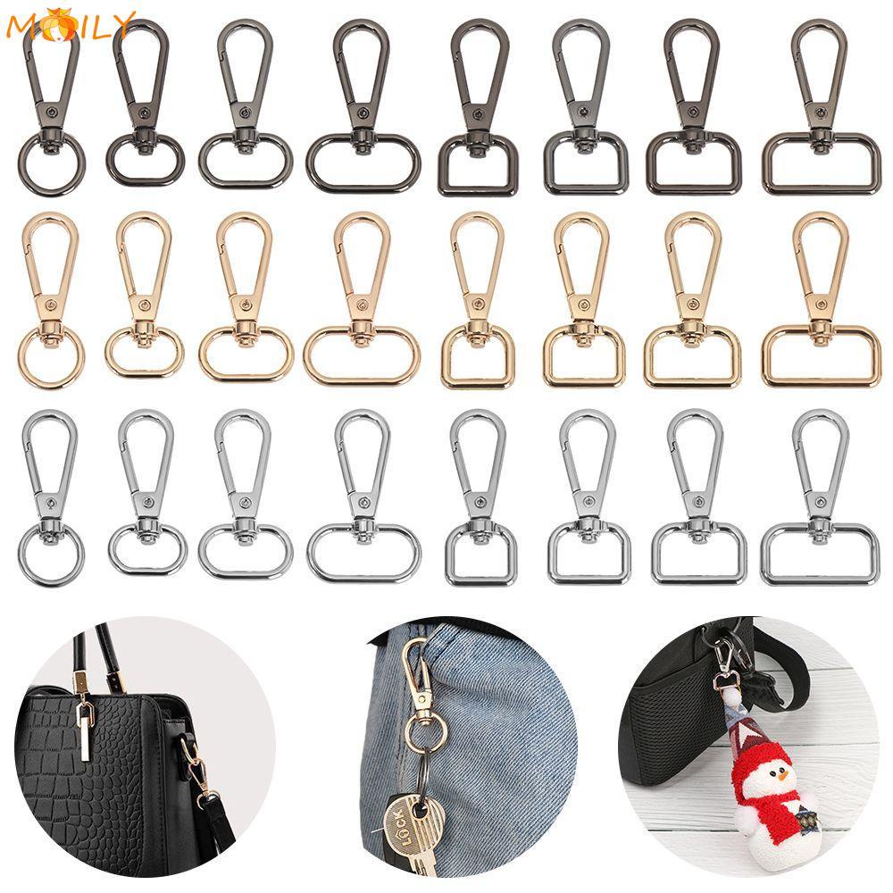 MOILY 5Pcs Metal Lobster Clasp 13/15/20/25mm DIY Bags Strap Buckles Luggage  Hardware Accessories