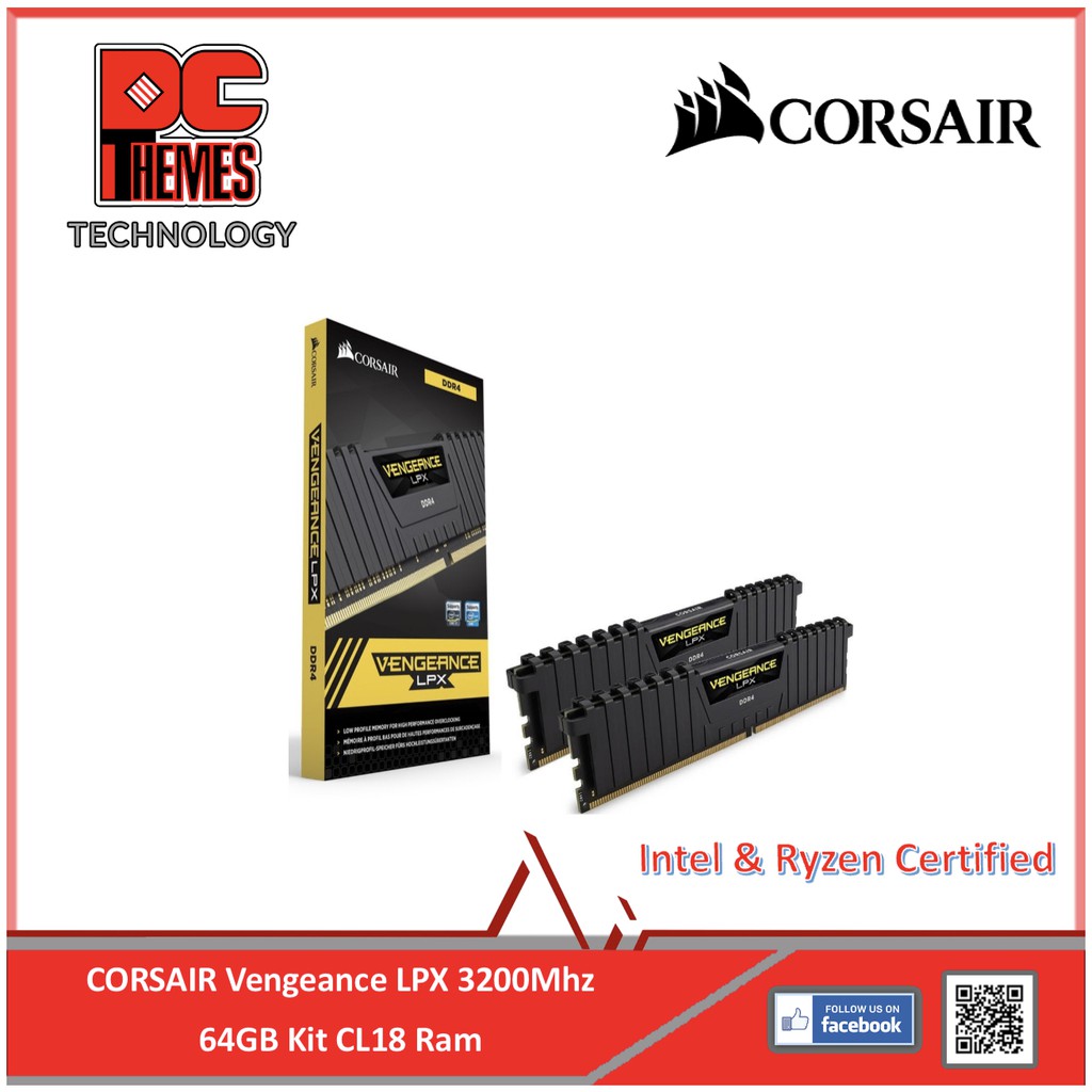 Corsair vengeance lpx 64gb ddr4 deals dram 3200mhz c16 memory kit