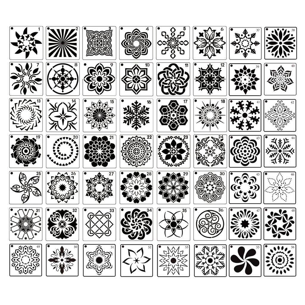 mandala dot painting tool stencils template