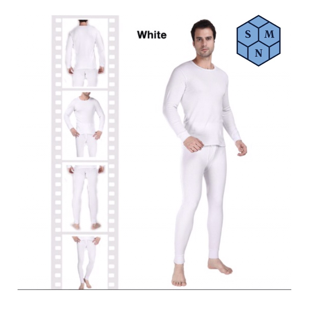 White thermal 2025 underwear mens