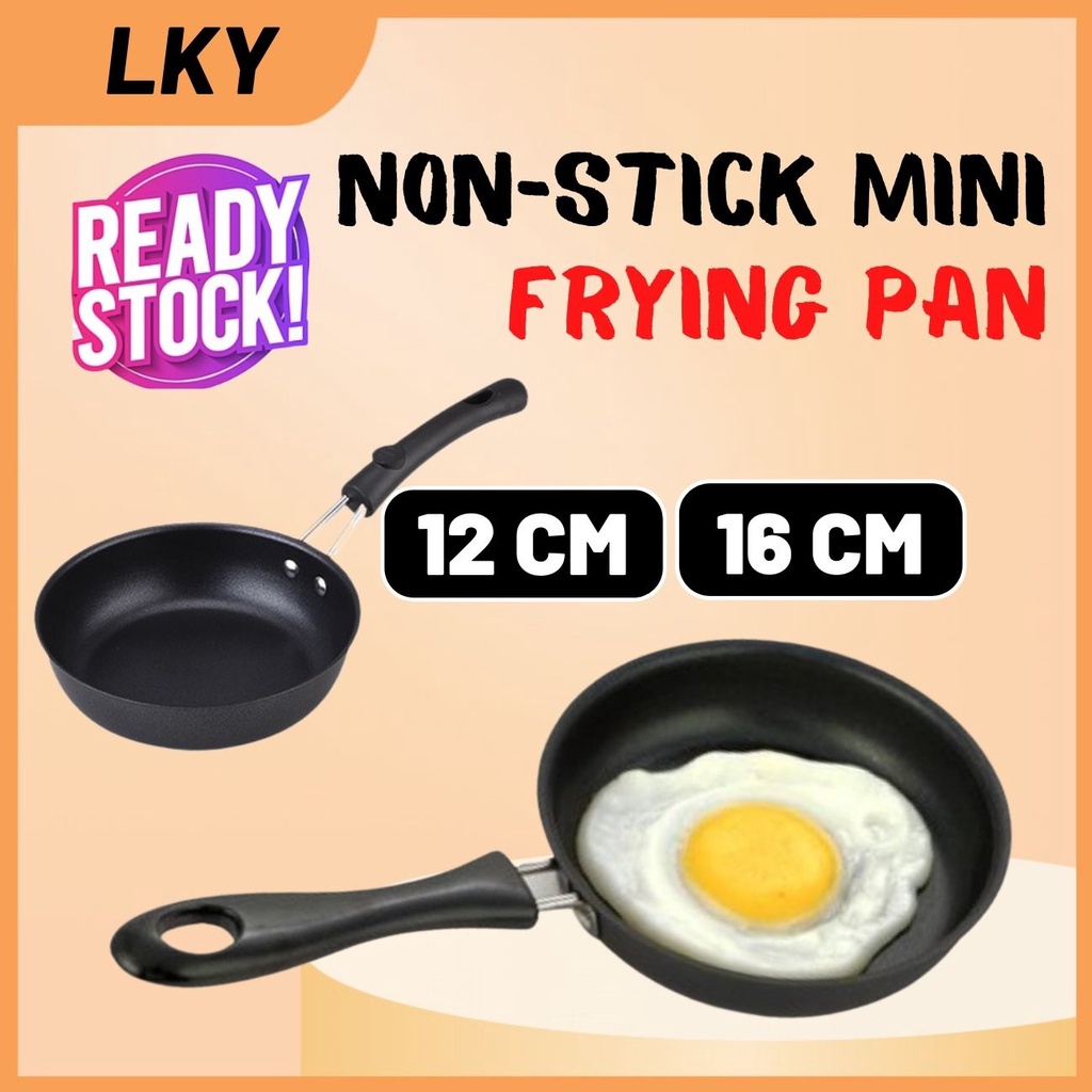 12cm Portable Mini Egg Frying Pan Non-Stick Omelette Breakfast