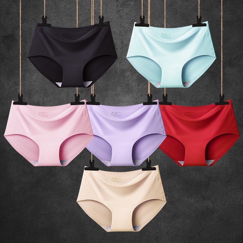 Thongs For Women Plus Size Underwear Women Women's Traceless Ice Silk T-back  Briefs Charming Metal Buckle Ventilate Underpants 