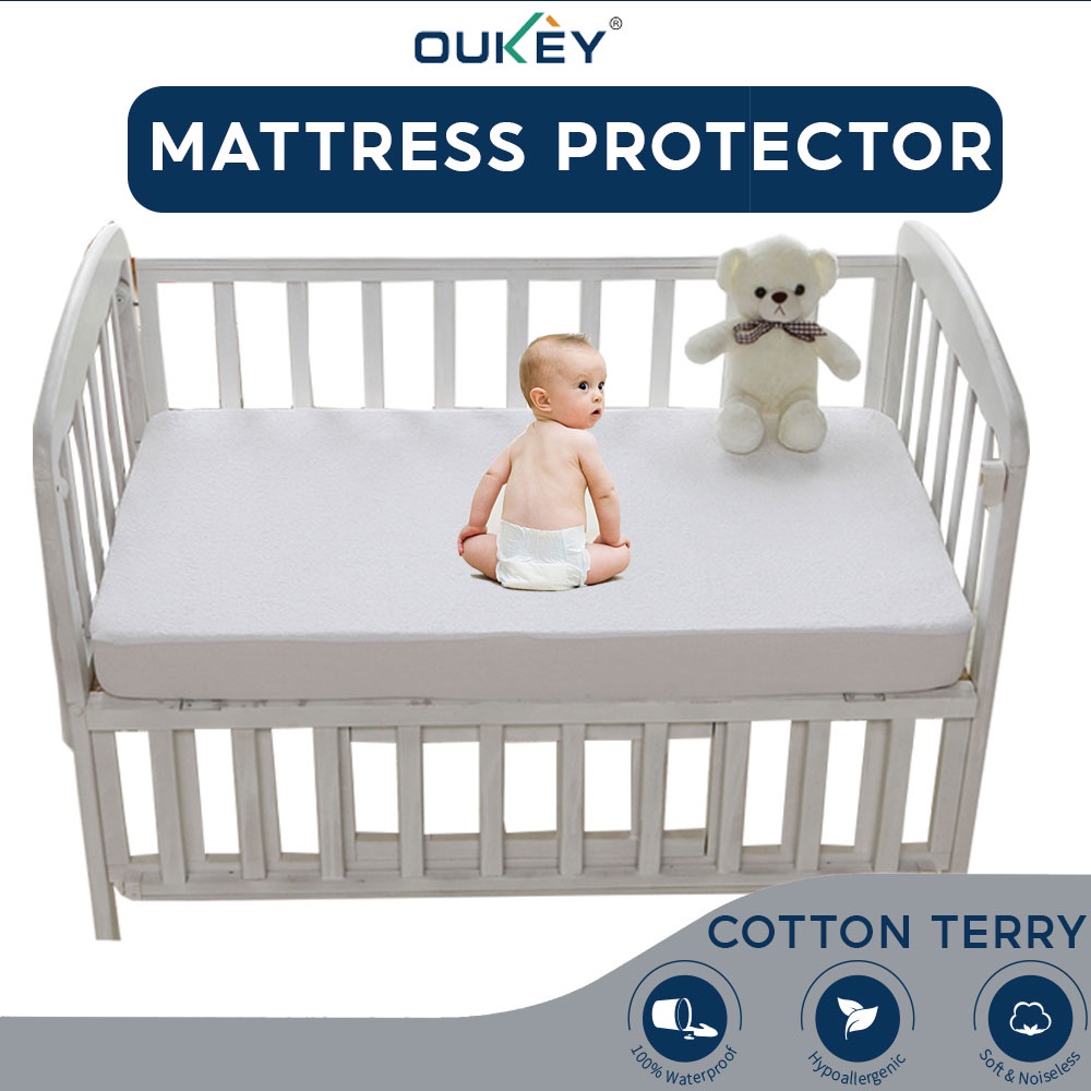 Baby cot clearance bed mattress protector