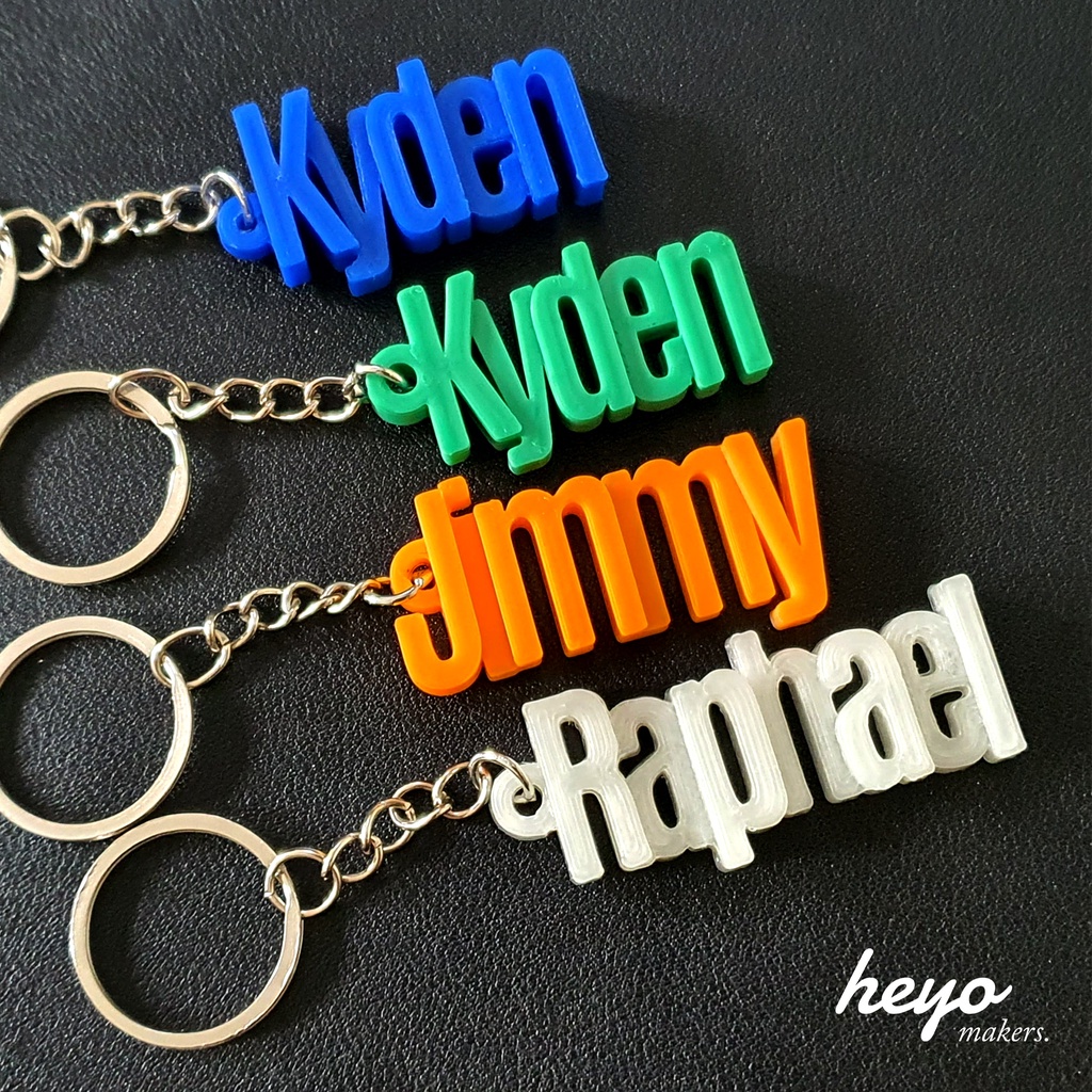 Customised hot sale name keychain