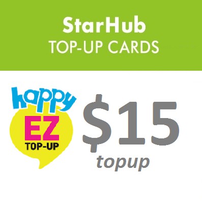 Mediator Bror Med det samme Starhub $15 Happy 55 Prepaid Electronic Top-up | Shopee Singapore