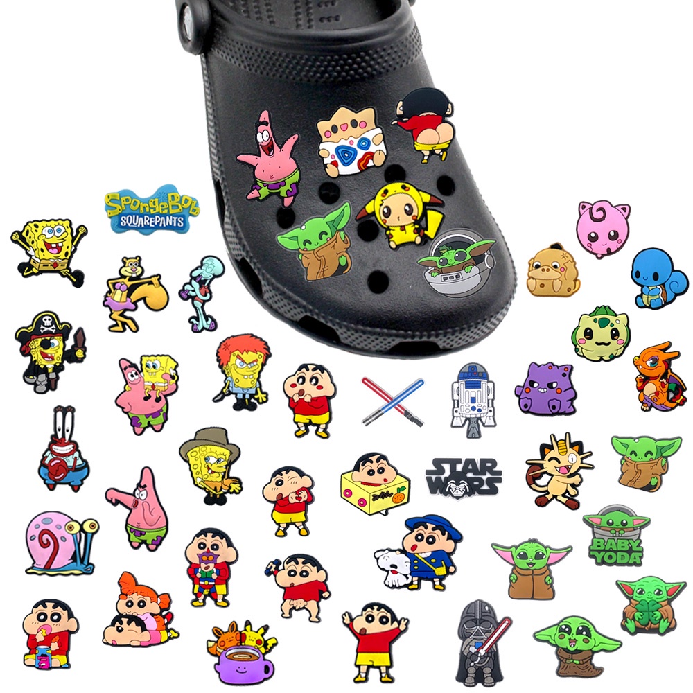 Disney Mickey Mouse Minnie Shoe Charms Cartoon Anime Figure Kawaii Croc  Charms Jibz PVC Souvenir Decorations