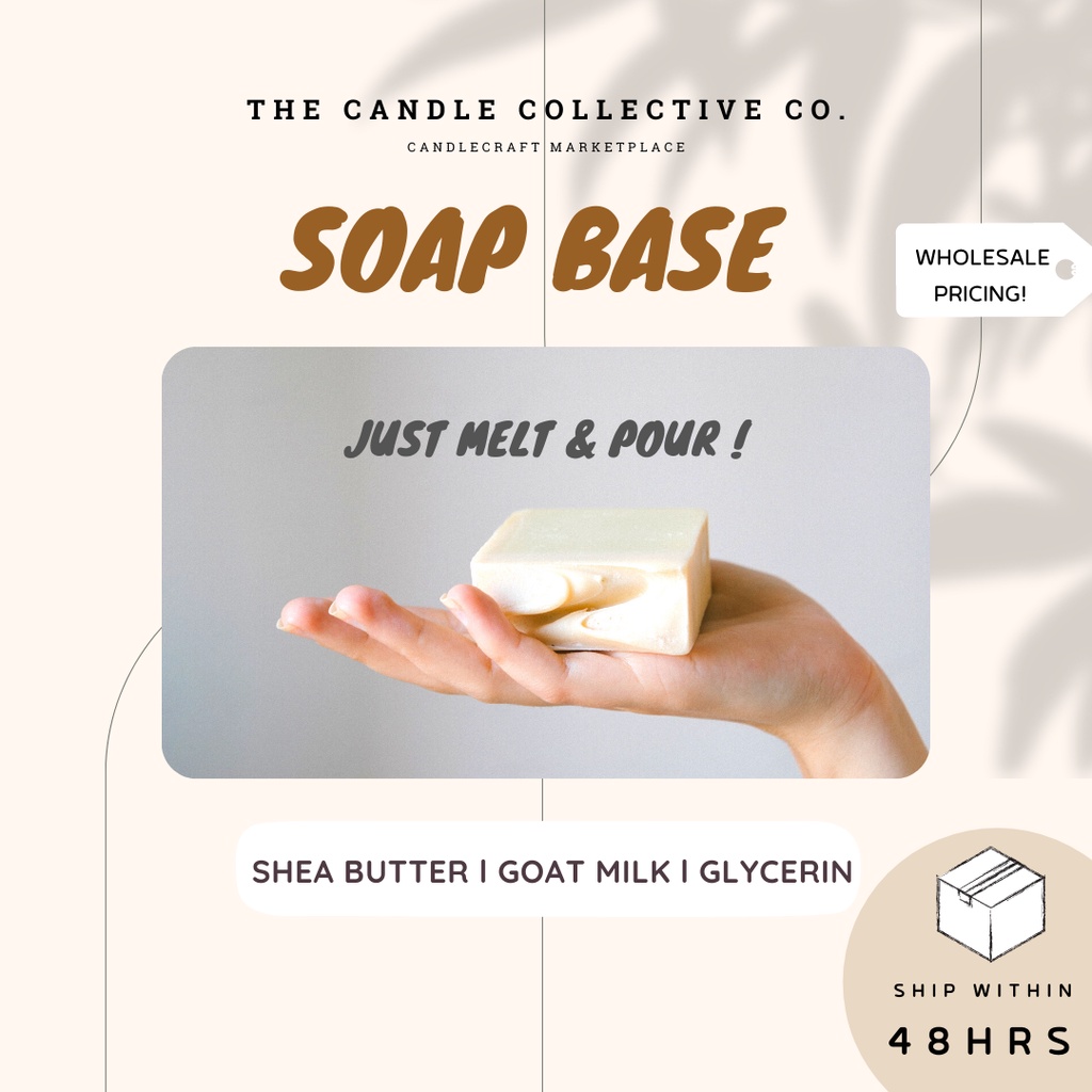 shea goat milk melt + pour soap base
