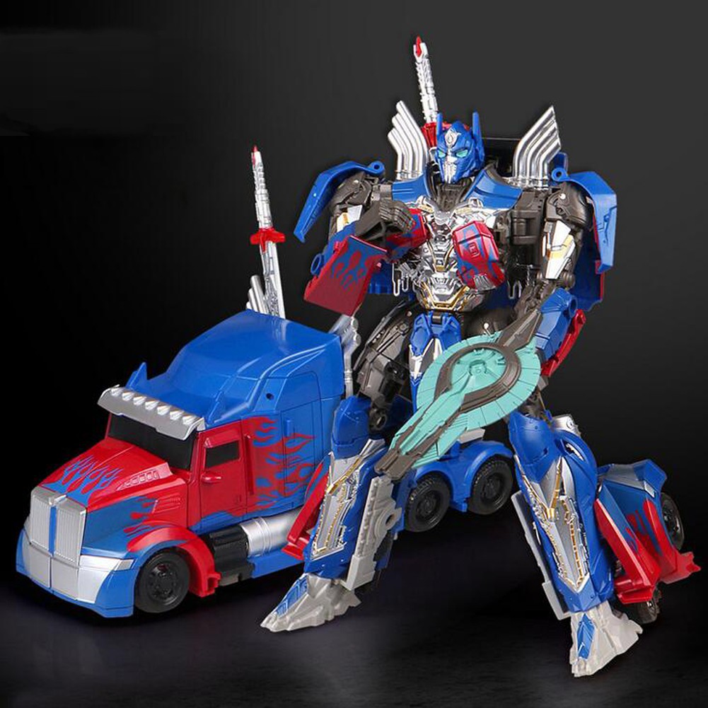 Optimus prime action figure deals the last knight