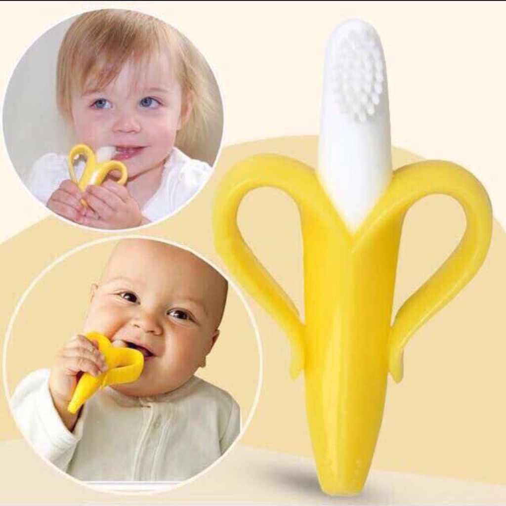 Baby banana bendable training hot sale toothbrush