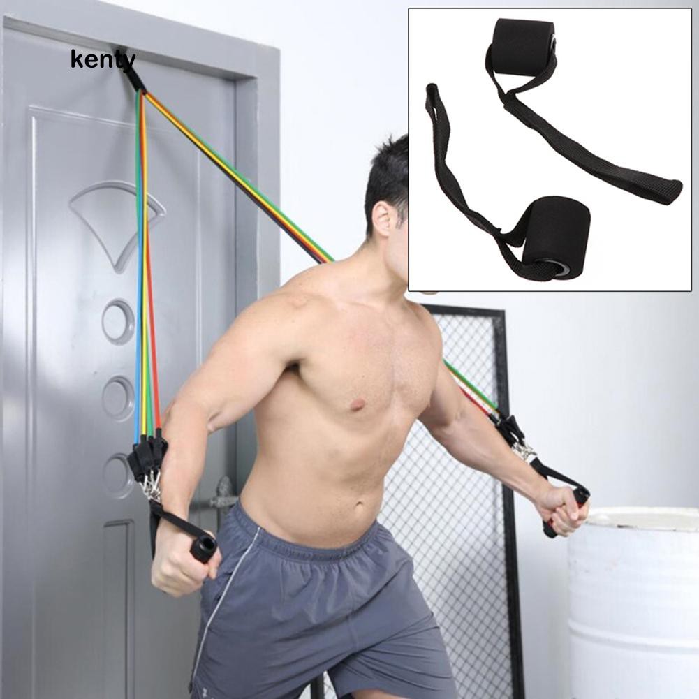 KT Home Fitness Elastic Exercise Training Strap Resistance Band Over Door Anchor Shopee Singapore