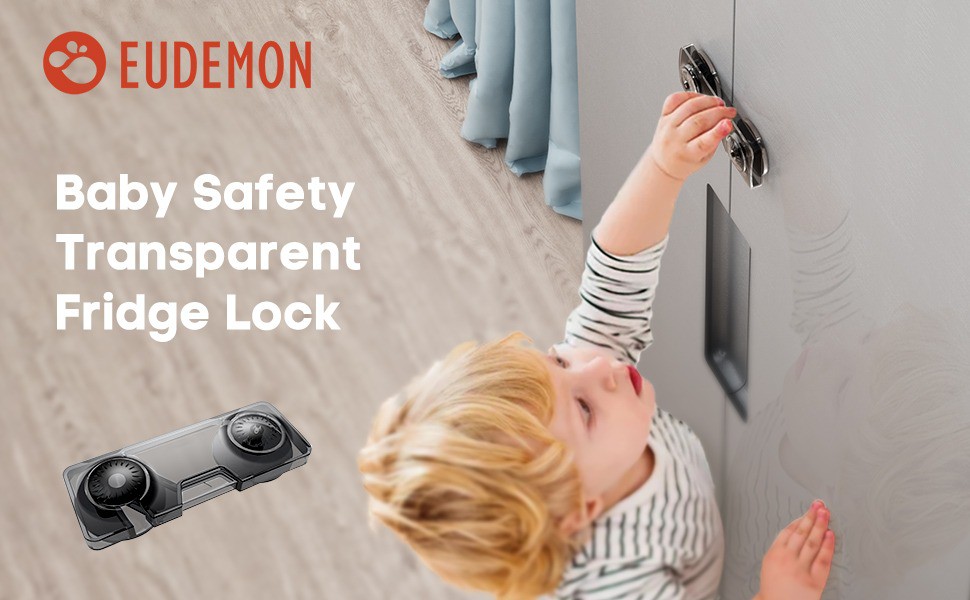 Baby Products Online - Eudemon Household Refrigerator Freezer Door Lock  Latch Caught Toddler Kids Child Baby Safety Lock Easy to install and use  Vhb glue without the need for tools or a