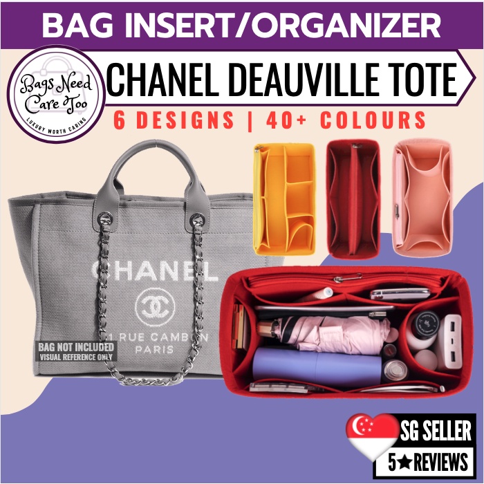 Purse Organizer Insert for Chanel Deauville Tote Small