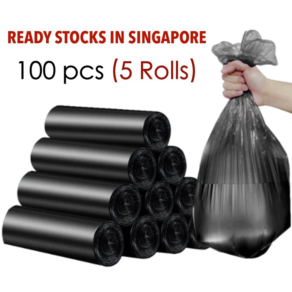 6 Colors Household 5 Rolls Disposable Rubbish Bin Liner Plastic Garbage Bag  Roll Cover Home Waste Trash Storage Container Bags