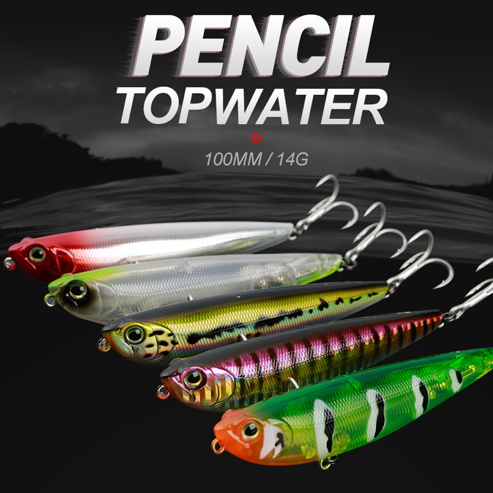 1pcs Topwater Pencil Wobbler 100mm 14g Fishing Lure Hard Bait Isca  Artificial Long Casting Stickbait Bass Lure