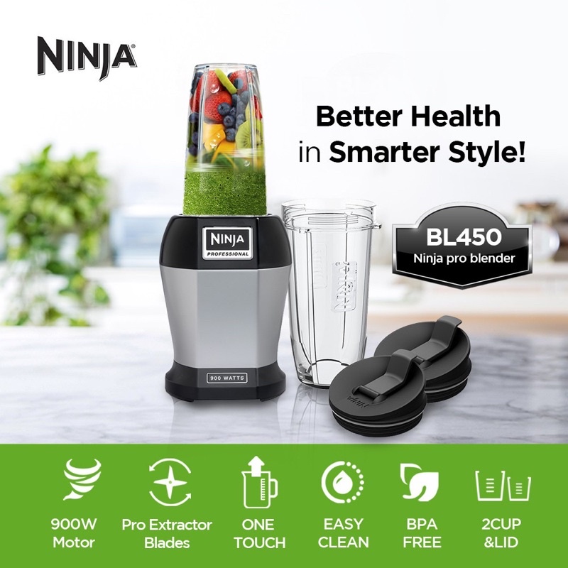 Ninja BL450 Professional Nutrition Extraction Blender 900 Watts