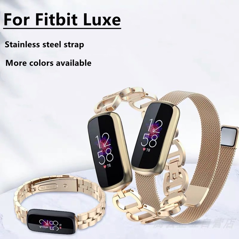 For Fitbit Luxe Smart Watchband Metal Milanese Wristband Stainless Steel  Band Wrist Strap for Fitbit Luxe