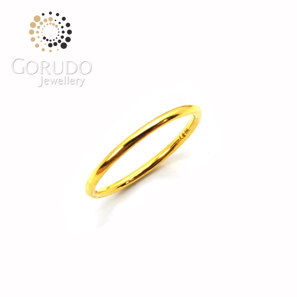 Gold ring store design plain