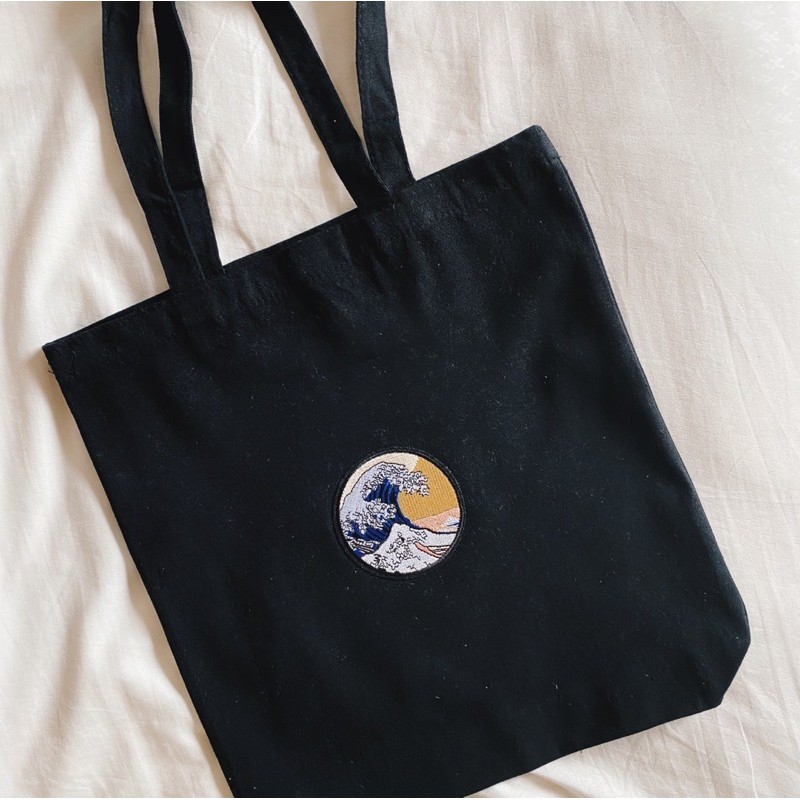 Tote Bag With Patches 